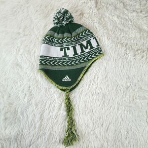 Adidas Portland Timbers Green White Pom Beanie Hat MLS Knit Cap Unisex OS Soccer